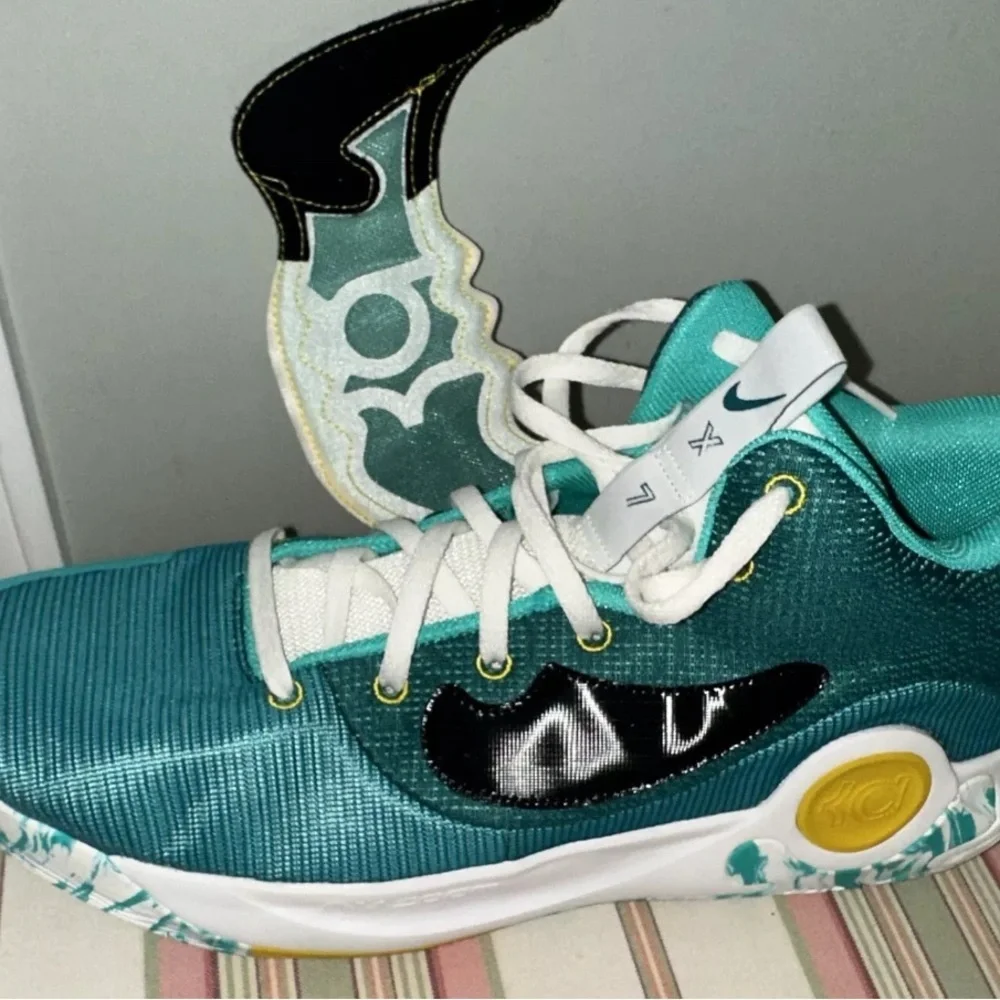 “NWOT” Nike KD Trey 5 X Basketball Shoes Clear Jade Teal Sail DD9538-300 Size 18
